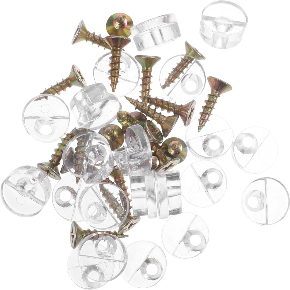 20Pcs Glass Door Clips With Screws For Cabinet Wardrobe Closet Hinges 3171599047749