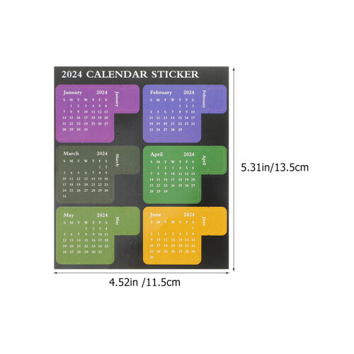 Adhesive Monthly Planner Tabs For Office And Study 2