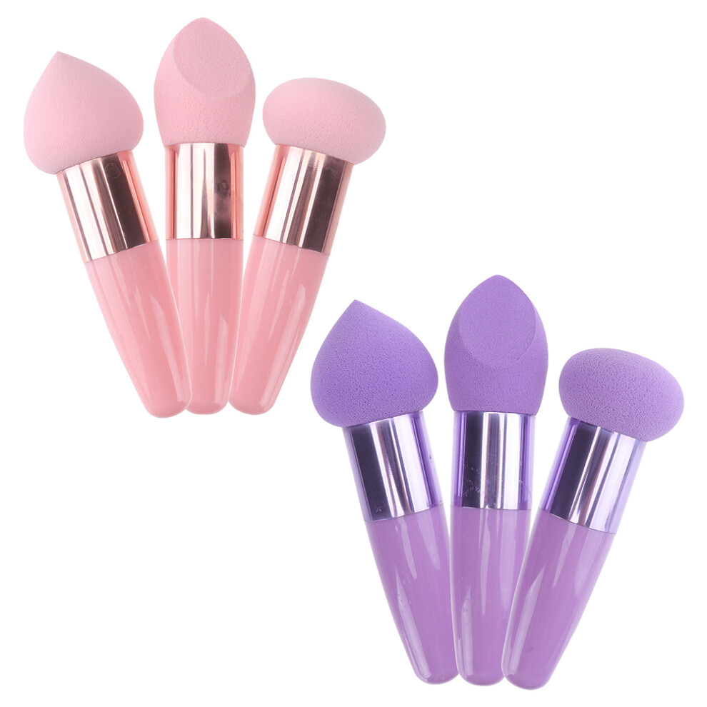 Iplusmile 2 Sets Wet Dry Professional Makeup Sponges Portable Cosmetic Tools