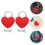 Unbranded  2 Sets Padlock Padlocks Combination Heart Creative With Key 4
