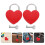 Unbranded  2 Sets Padlock Padlocks Combination Heart Creative With Key 6