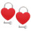 Unbranded  2 Sets Padlock Padlocks Combination Heart Creative With Key 1