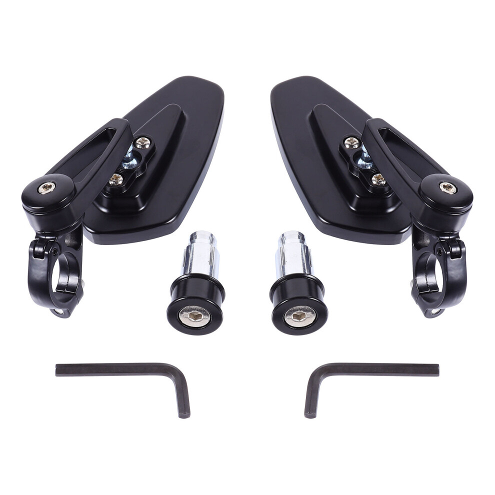 2 Pcs Motorcycle Rear Mirror Scooter Side View Retroreflector 3122932790808
