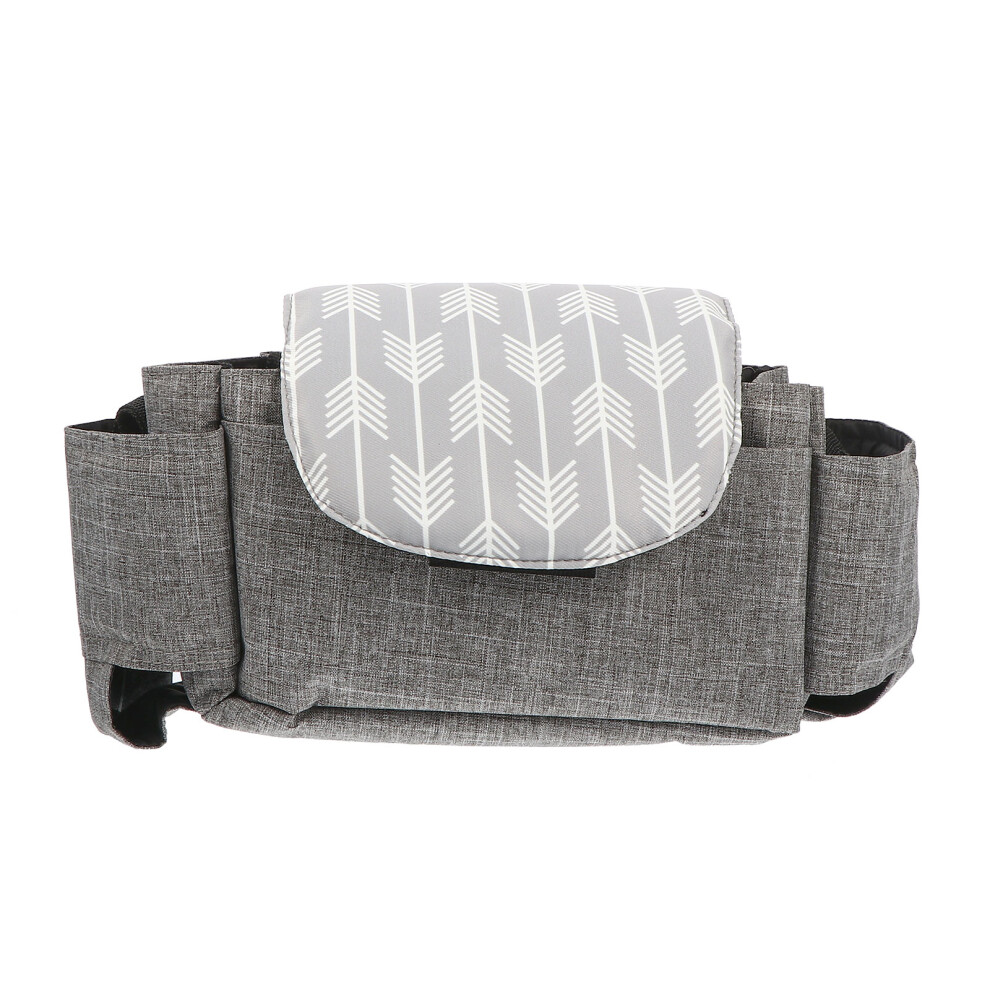 2Pcs Universal Stroller Bag Hanging Belt Design For Baby Supplies Grey Totority