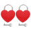 Unbranded  2 Sets Padlock Padlocks Combination Heart Creative With Key 2