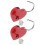 Unbranded  2 Sets Padlock Padlocks Combination Heart Creative With Key 8