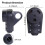 Black Handle Grip Rv Plug Female 125V Replacement 30A 4