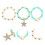 4Sets Watch Band Charms Assorted Colors Compact Alloy Watch Decor 9