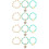 4Sets Watch Band Charms Assorted Colors Compact Alloy Watch Decor 8