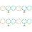 4Sets Watch Band Charms Assorted Colors Compact Alloy Watch Decor 5