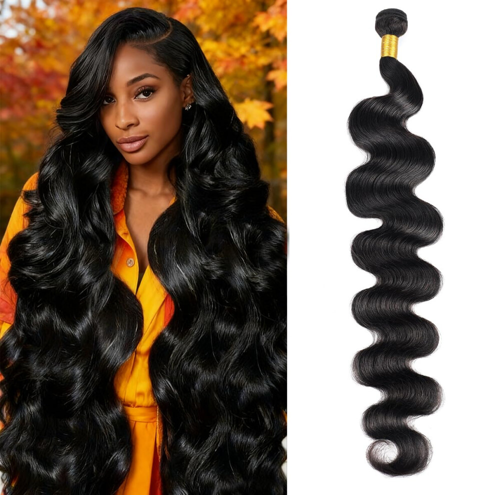 Unisex 12A Virgin Brazilian Body Wave Human Hair Bundles Unprocessed Double Weft Tangle Extensions