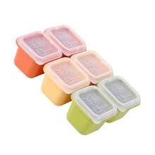 6Pcs Household Single Ice Cube Molds PP Resin Stackable Ice Cube Maker