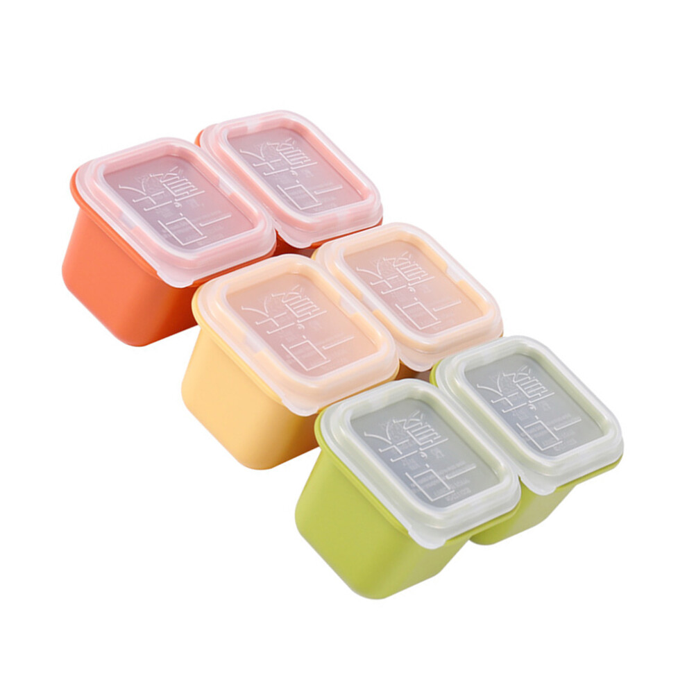 Totority 6Pcs Household Single Ice Cube Molds Pp Resin Stackable Ice Cube Maker