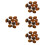 40Pcs Flat Back Chocolate Cabochons Stones for DIY Decorative Jewelry 8