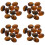 40Pcs Flat Back Chocolate Cabochons Stones for DIY Decorative Jewelry 7