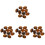 40Pcs Flat Back Chocolate Cabochons Stones for DIY Decorative Jewelry 4