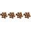 40Pcs Flat Back Chocolate Cabochons Stones for DIY Decorative Jewelry 6