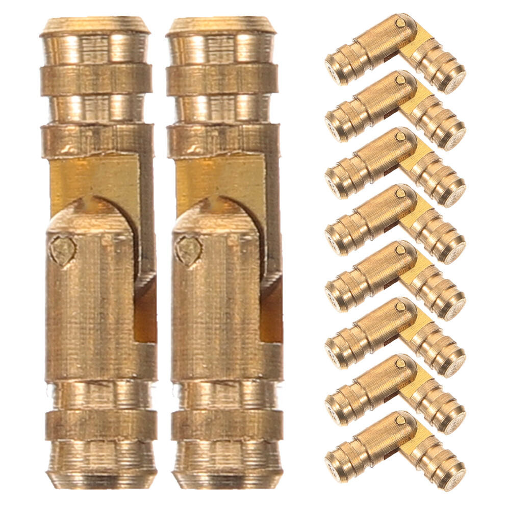 50Pcs High Quality Golden Copper Cylindrical Hinges For Jewelry Cases 3162103926452