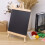 1Pc Wood Chalkboard Mini Blackboard Sign Durable Black Message Board 4