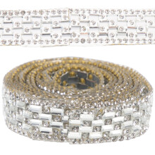 Rhinestones Glass Band Vase Decoration Sparkling Ribbon