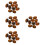40Pcs Flat Back Chocolate Cabochons Stones for DIY Decorative Jewelry 9
