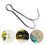 Crochet Double Acier Inoxydable Argent Durable Portable 7