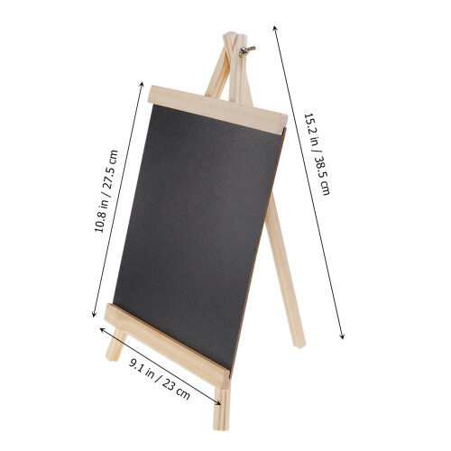 1Pc Wood Chalkboard Mini Blackboard Sign Durable Black Message Board 1