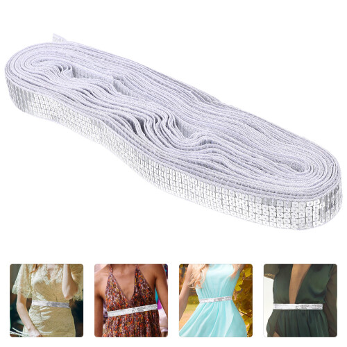 1 Roll Sequin Lace Polyester Cut Out Tassels 1