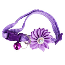 Kitten Collar With Bell Cute Cat Collars For Pet Flower Neckchain