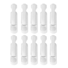 10Pcs Window Safety Locks in White Plastic Aluminum for Upvc Doors