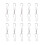 10Pcs Silver Metal Hooks for Sewing Wind Chimes and Clothing Use 1