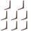 8 Pcs Solid Wood Shelf Brackets Wall Mounted Support For Coffee 7