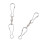 10Pcs Silver Metal Hooks for Sewing Wind Chimes and Clothing Use 8