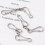 10Pcs Silver Metal Hooks for Sewing Wind Chimes and Clothing Use 7