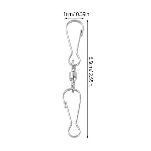 10Pcs Silver Metal Hooks for Sewing Wind Chimes and Clothing Use 1
