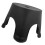 Durable Black PP Step Stool for Toddlers Non-Slip Home Foot Stool 1