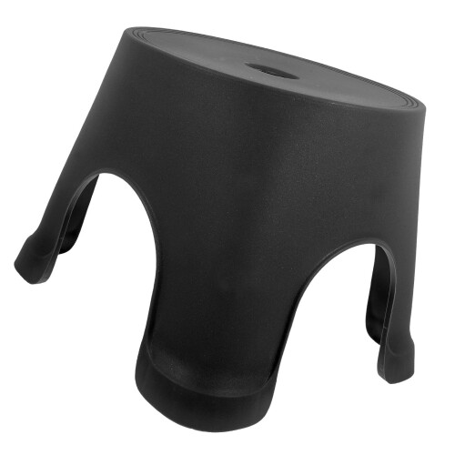 Durable Black PP Step Stool for Toddlers Non-Slip Home Foot Stool