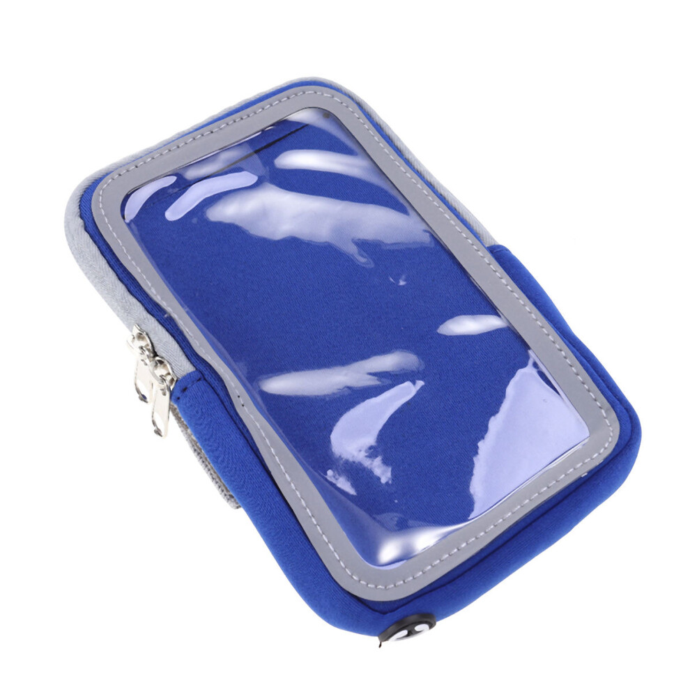 Sports Arm Bag Waterproof Arm Pouch With Zipper For Running Blue 3061505845654