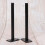 2Pcs Black Clapboard Bracket Durable Metal Wall Mount Shelf Support 6