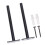 2Pcs Black Clapboard Bracket Durable Metal Wall Mount Shelf Support 3