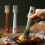 Silicone Basting Brush Even Oil Spread Comfortable Grip 3pcs 4