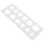 Fruit Diameter Measurement Ruler White 1pack 9.3x3.3x0.2in 1