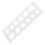 Fruit Diameter Measurement Ruler White 1pack 9.3x3.3x0.2in 5