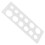 Fruit Diameter Measurement Ruler White 1pack 9.3x3.3x0.2in 6