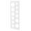 Fruit Diameter Measurement Ruler White 1pack 9.3x3.3x0.2in 3