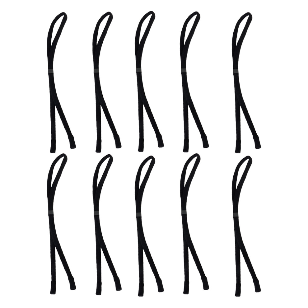Happyyami Black 30 Pcs Adjustable Anti-Slip Sunglass Holder Strap