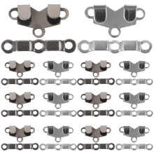 20Pairs Metal Trouser Fasteners Hook and Bar Assorted Colors for Jeans