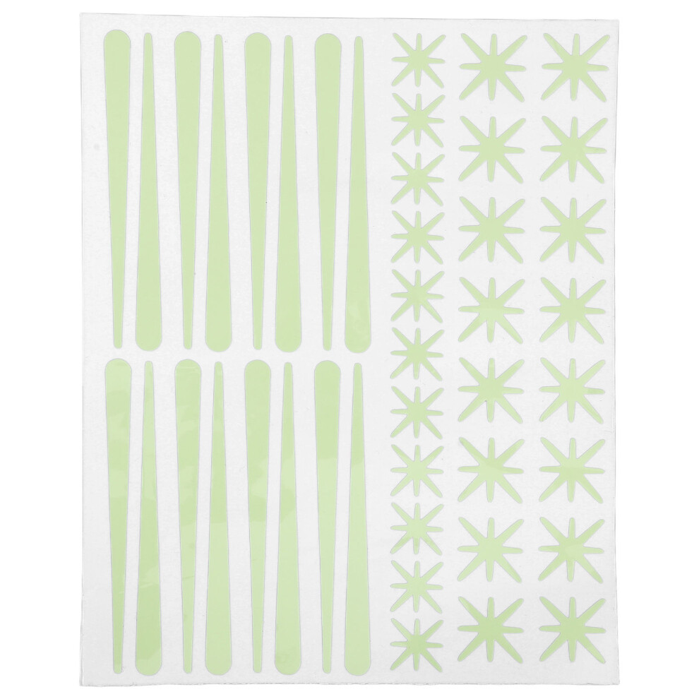 Glow In The Stars Pvc Stickers For Wall Ceiling Decor Green/Dark Happyyami
