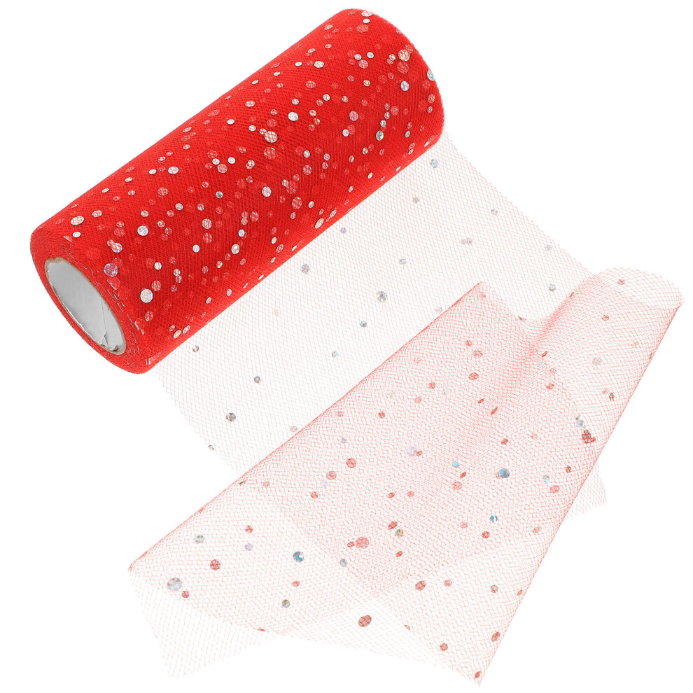 Happyyami Mesh Roll Gauze Ribbon Wrapping For Decoration Dress Tulle Fabric