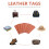 100pcs Blank Leather Label Leather Jacket Pu 6